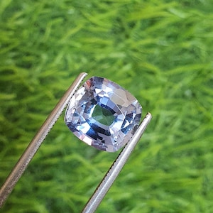 8.60 Ct Flawless Ceylon Cornflower Blue Sapphire Cushion Cut AAA Quality Loose Gemstone Lab Grown Blue Sapphire For A Lovely Ring 11x10 MM