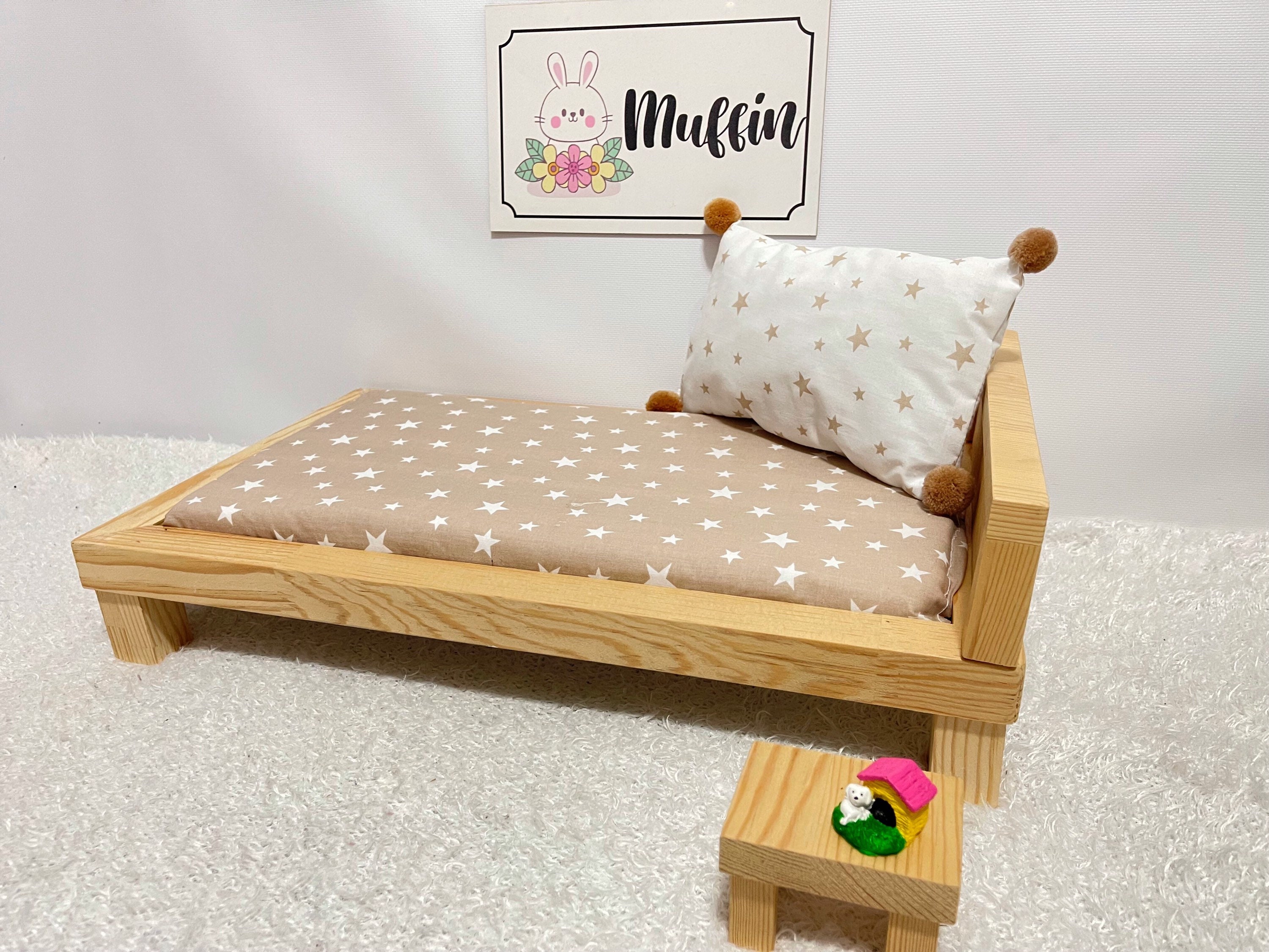 Wooden Rabbit Bed With Nightstand Personalized Indoor Rabbit Etsy