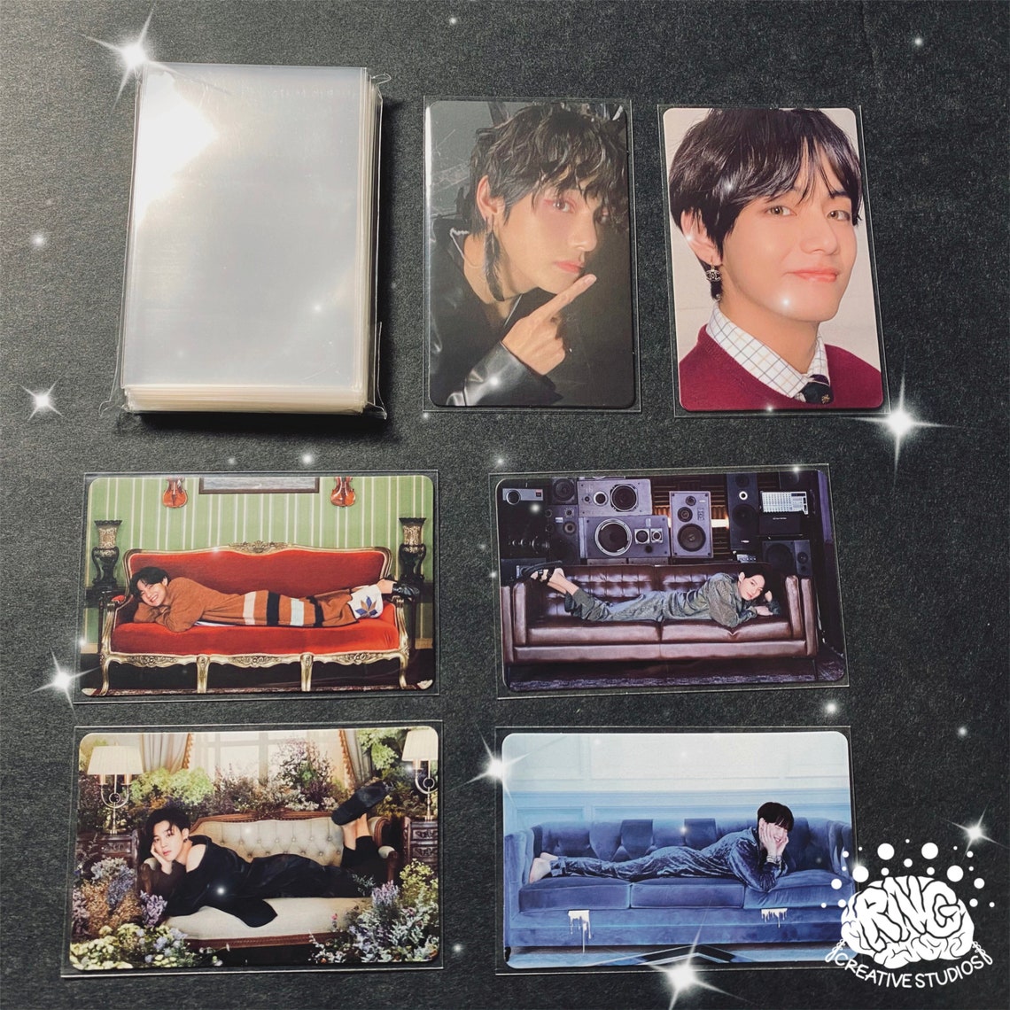 Kpop Photocard Protective Sleeves 55pcs Etsy
