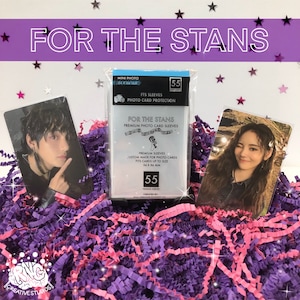 Pochettes protectrices pour cartes photo Kpop, 55 pièces