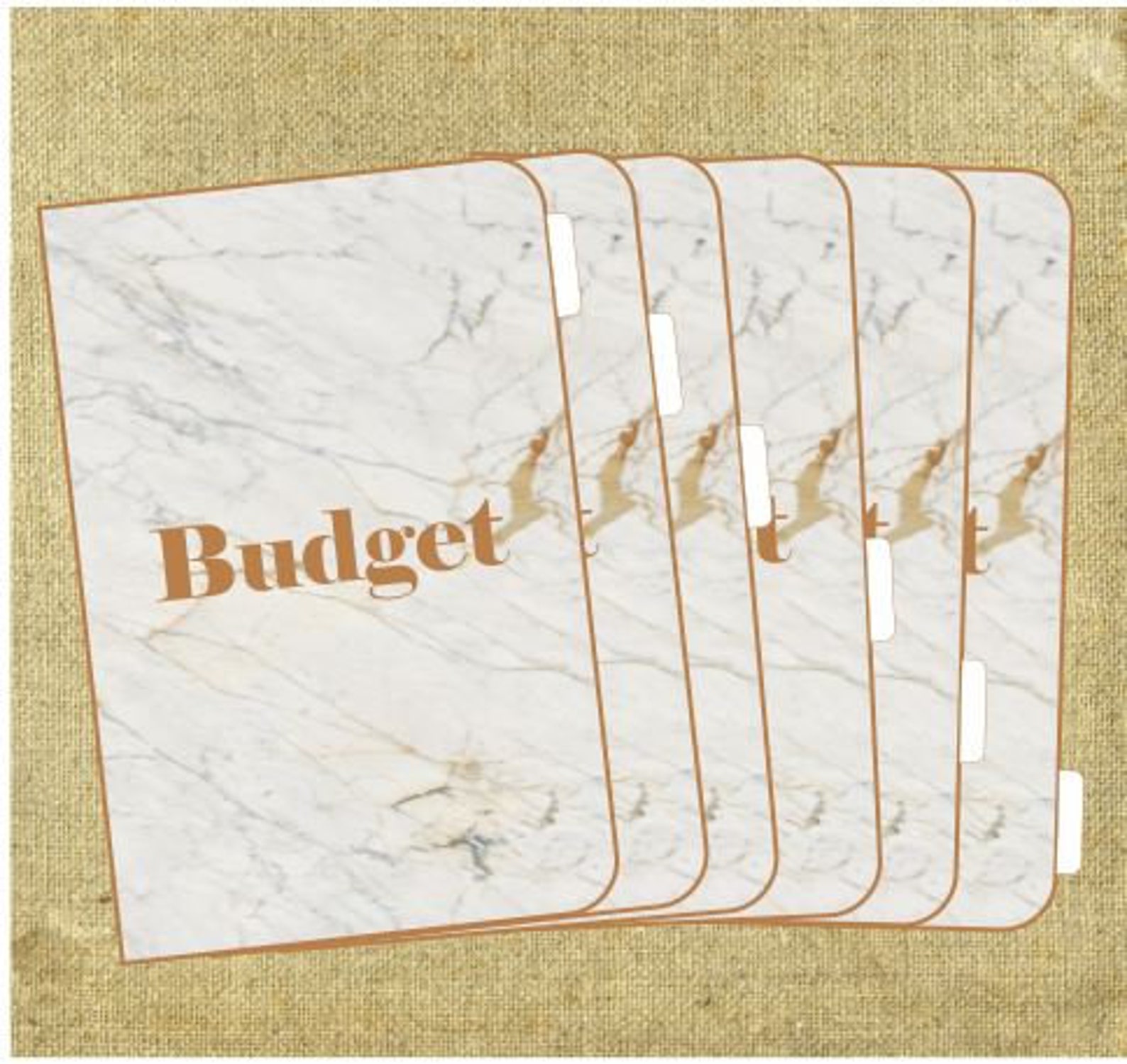 A6 Binder Dividers Marble White & Gold Printable DIY Etsy