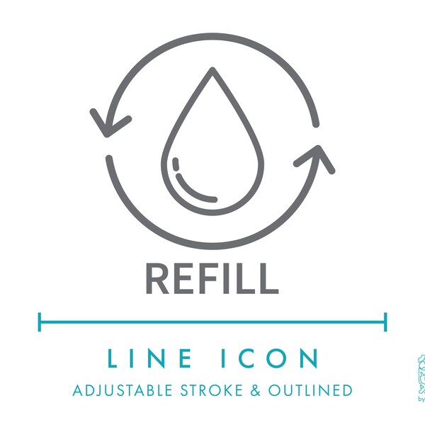 Refill Symbol Svg Etsy