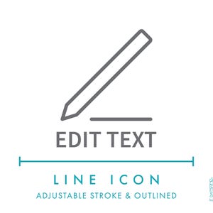 Modifier le texte icône de ligne de produit numérique SVG, modifier ajouter du texte modèle numérique symbole PNG, conception numérique Télécharger le logo vectoriel de l'éditeur de site Web