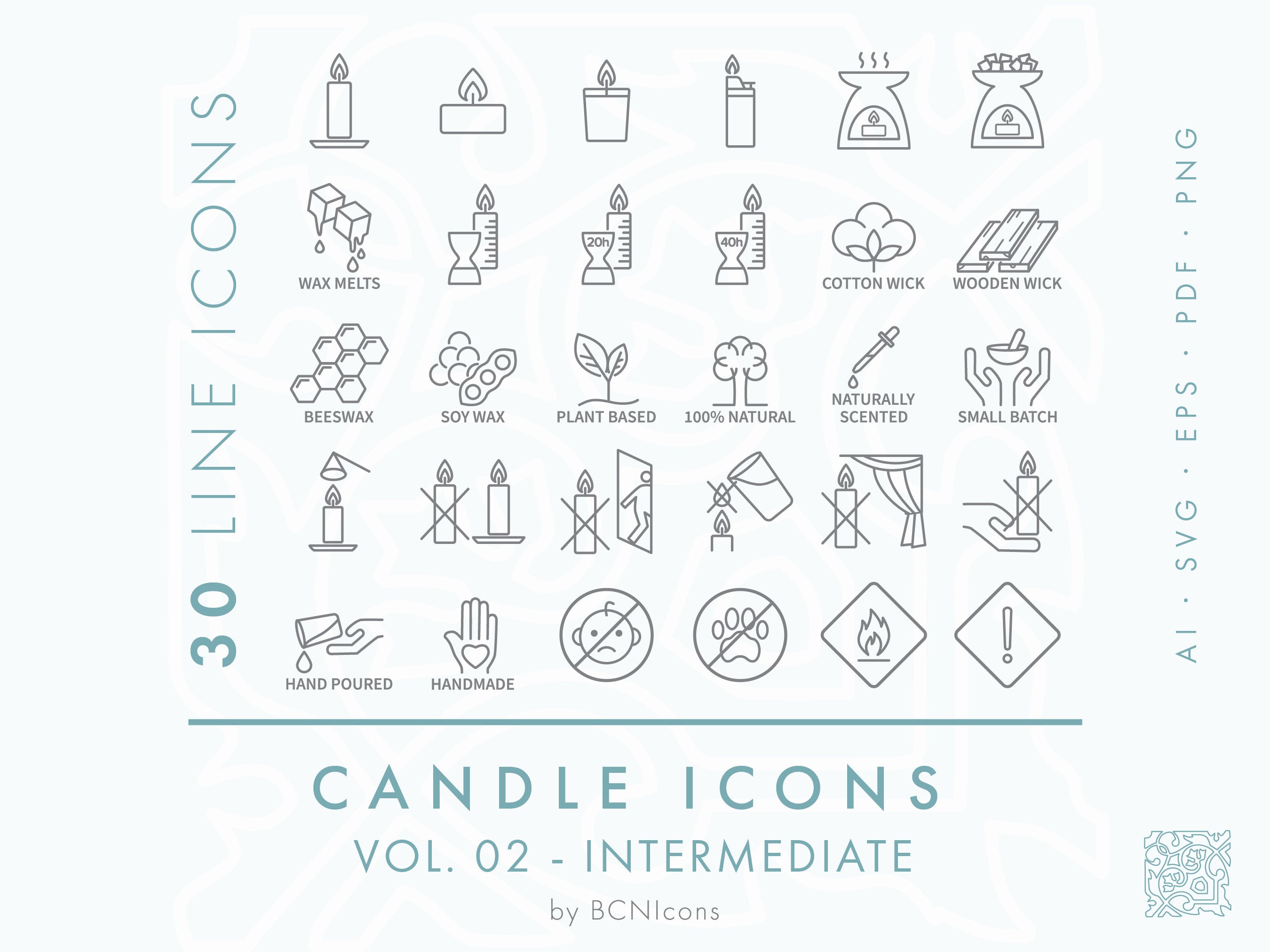 Gift Charcoal Draw Line Icons Vector Set Stock Illustration