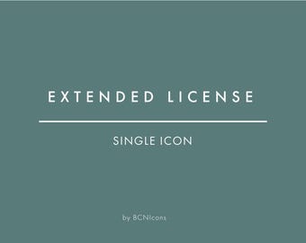 EXTENDED LICENSE: Single Icon