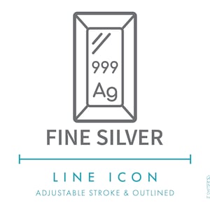 Feinsilber Schmuck Linie Symbol SVG, Minimalist Luxus Ohrringe Schmuck Symbol, Edelmetall Bijouterie Zubehör Anhänger Vektor Symbol