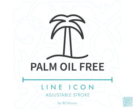 Palm Oil Free Line Icon Svg Minimalist Natural Food Etsy Palm Oil Free Line Icon Svg Minimalist Natural Food Etsy