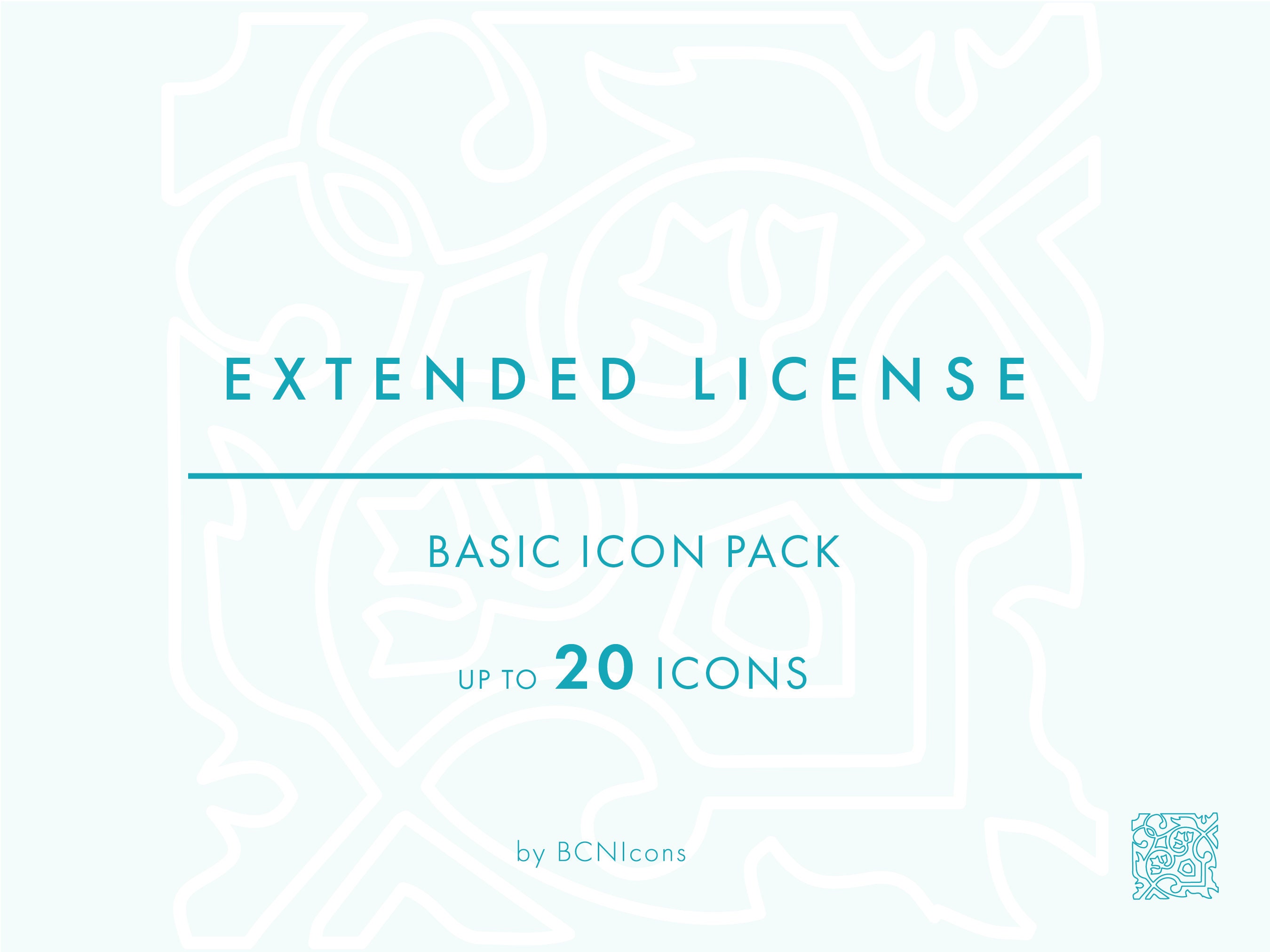 EXTENDED LICENSE: Basic Icon Pack