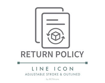 Return Policy Product Ecommerce Line Icon SVG, Terms & Conditions Online Store Policies Law Logo PNG, Online Shop Business Website Symbol