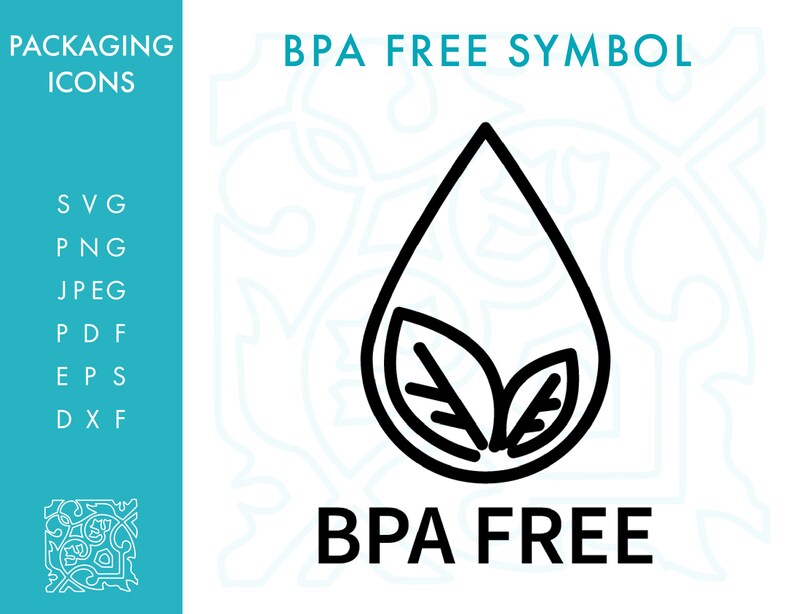 Download Bpa Free Outline Icon Svg Minimalist Plastic Cosmetics Etsy