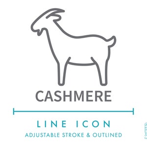 Kaschmir Wolle Textil Linie Symbol SVG, Minimalist Stoff Faser Clipart PNG, Natürliche Ziegenfaser Textil Kleidung & Mode Bekleidung Symbol Logo