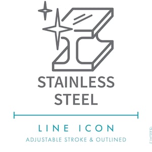 Edelstahl Schmuck Linie Symbol SVG, Minimalist Metall Ohrringe Schmuck Symbol, handgefertigt Bijouterie Zubehör Anhänger Vektor Symbol
