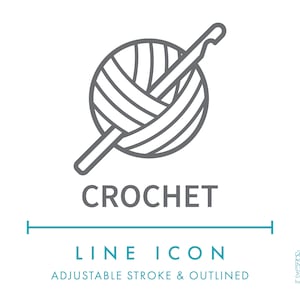 Häkeln Stricken Linie Symbol SVG, Strickfaden Kleidung Nähen Textil Symbol PNG, Wolle Garn Ball Handgefertigte Kleidung Mode Bekleidung Vektor Symbol
