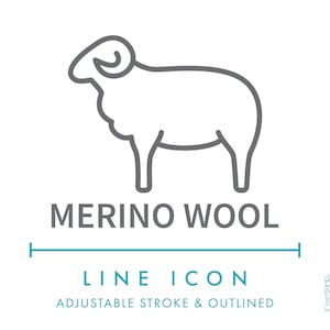 Merino Wolle Textil Linie Symbol SVG, Minimalist Garn Faser Clipart PNG, Natürliche Tierfaser Textil Kleidung & Mode Bekleidung Symbol Logo