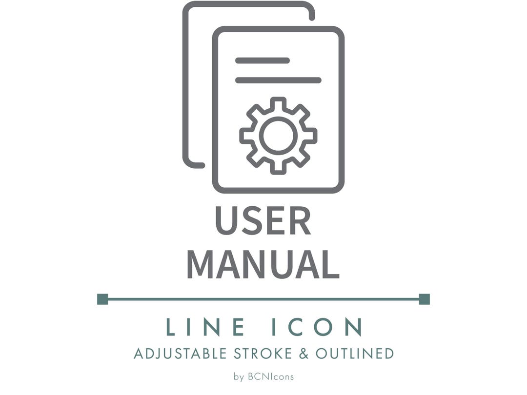 User Manual Ecommerce Line Icon SVG, Minimalist Online Store Product ...