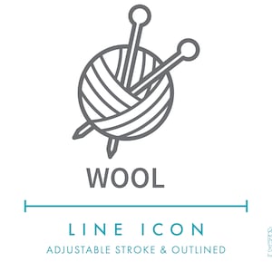 Wolle Textil Linie Symbol SVG, Minimalistische Stoff Faser Clip Art PNG, Naturfaser Textil Bekleidung & Mode Bekleidung Symbol Vektor-Icon-Logo