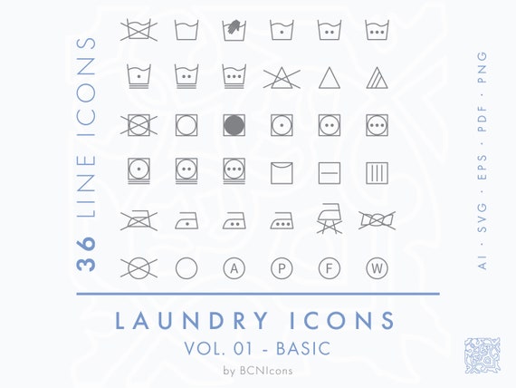 Washing instruction icon deals