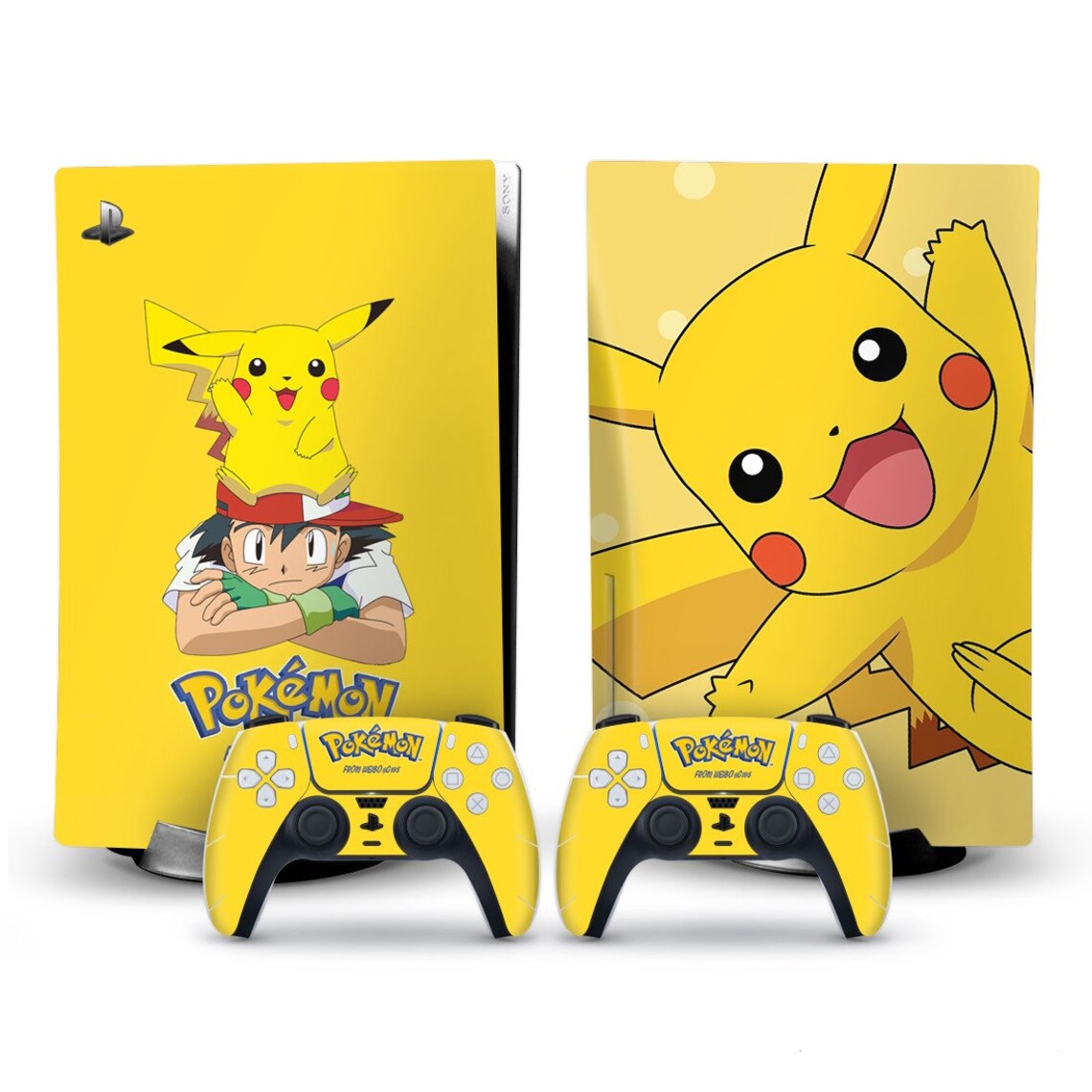 PS5 Pokemon Pikachu Mascot Disc Edition Skin Wrap Decal Vinyl Etsy