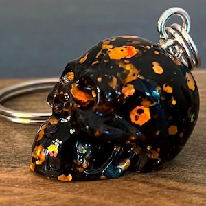 resin skull keychains