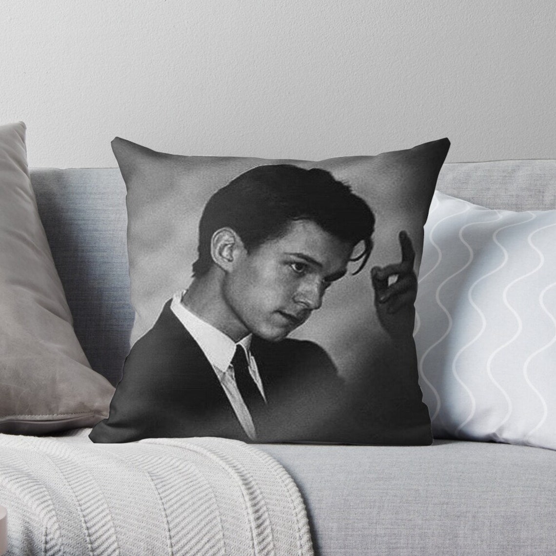 Tom Holland Throw Pillow Tom Holland Pillow Case Tom Holland Etsy