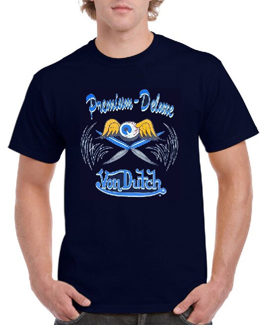New Von Dutch Premium Deluxe Flying Eyeball Black shirt Von | Etsy
