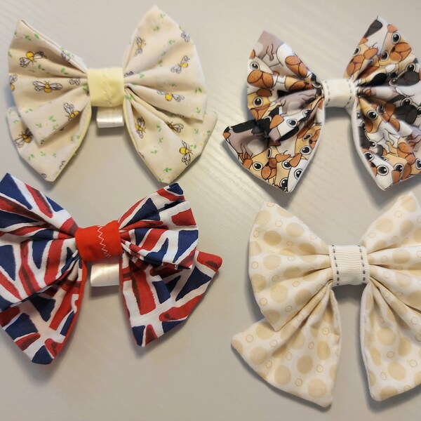 Sailor Style Pet Bow ties- Handmade in Shropshire - FREE P&P - Ideal Gift