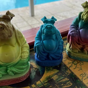 Schnauzer Dog | Buddha Dog | Schnauzer Figurine | Schnauzer Statue | Schnauzer Holiday Gifts | Schnauzer Decor | Schnauzer Toys | Dog Gifts