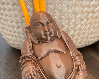 3D Printed Buddha Figurine: Trinket Holder, Desk Decor