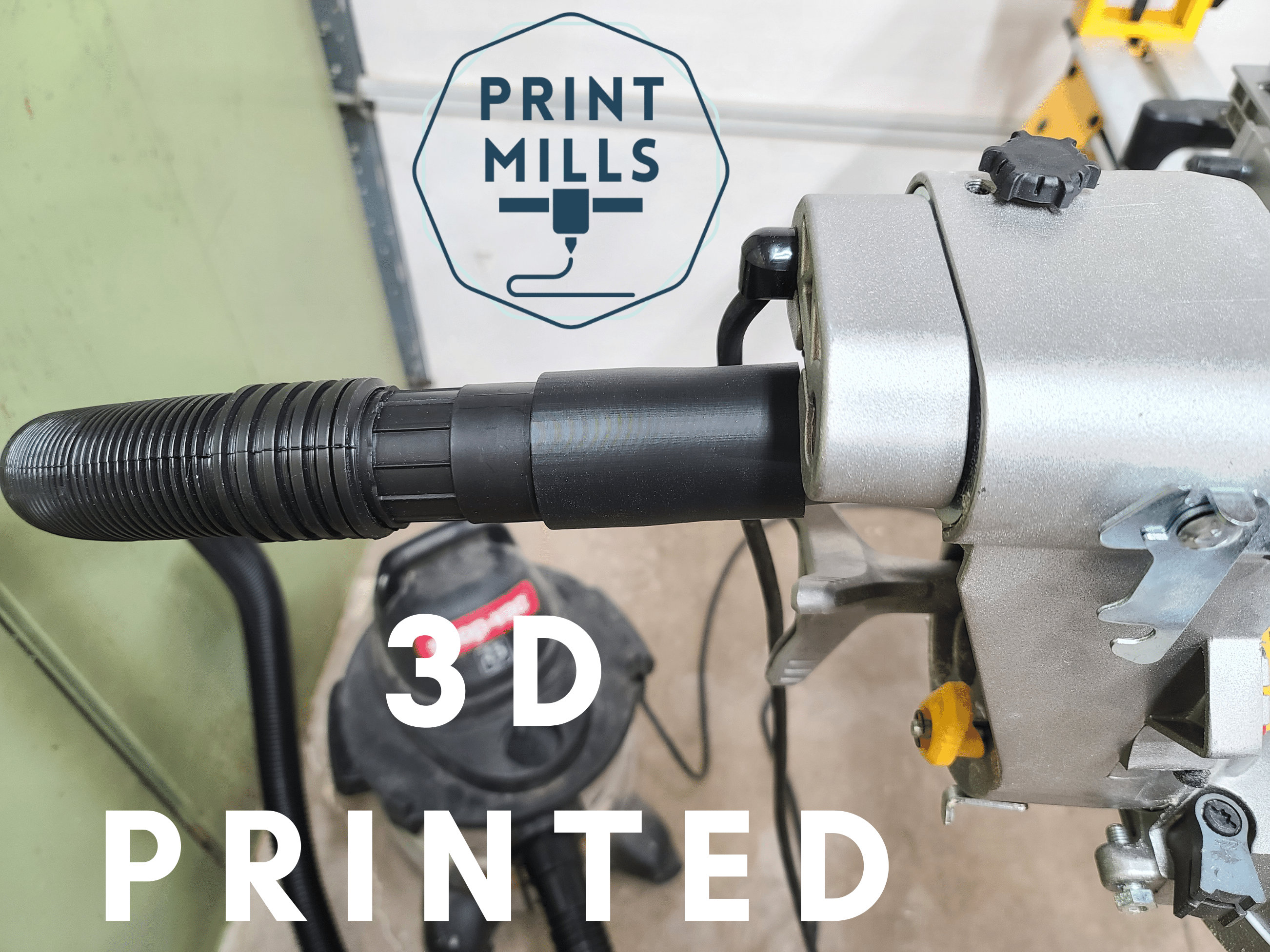 Dewalt Miter Saw Vacuum Adapter to 1 7/8 Shop Vacuum Hose Saws DWS779