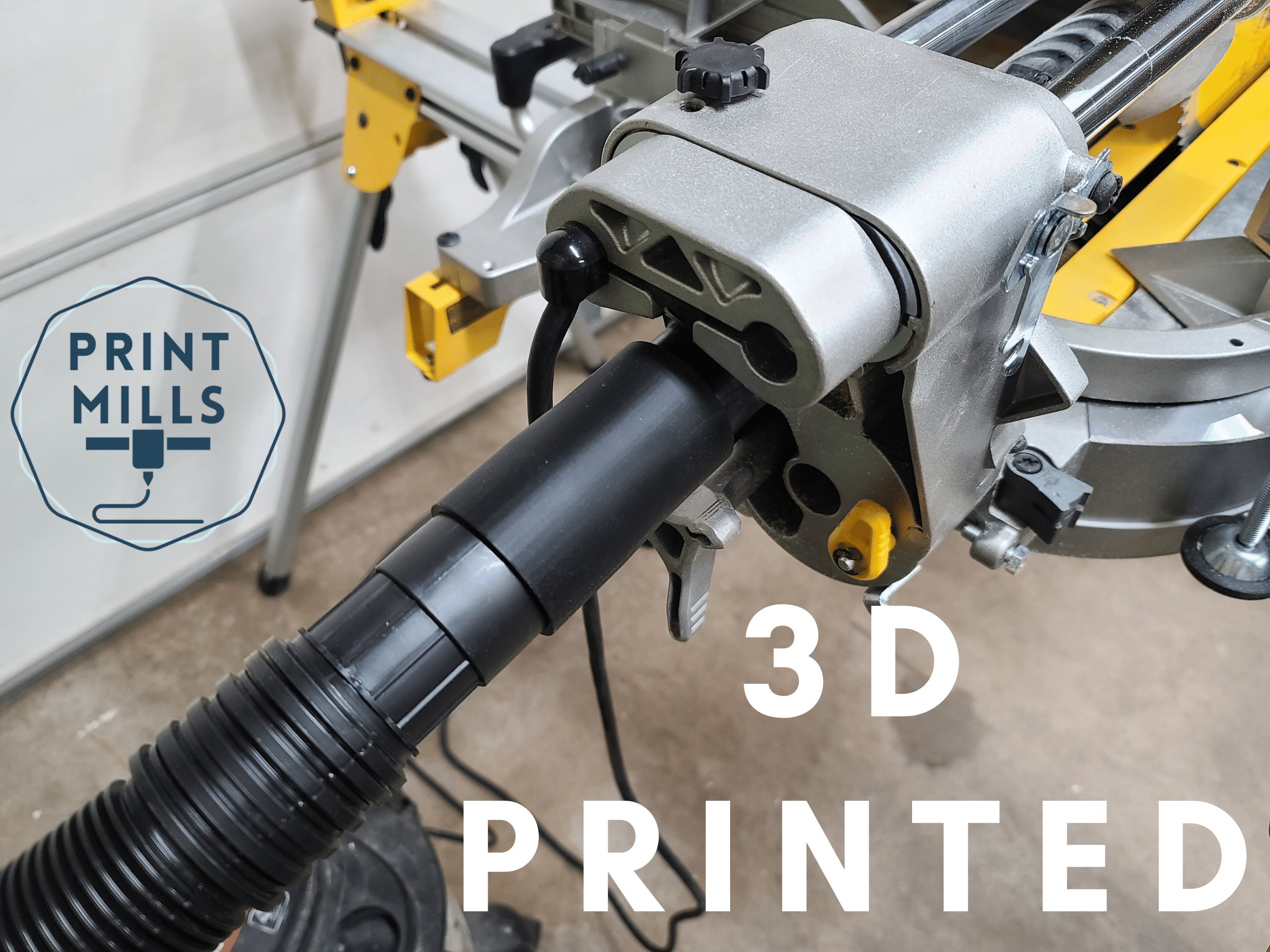 Dewalt Miter Saw Vacuum Adapter to 1 7/8 Shop Vacuum Hose Saws DWS779