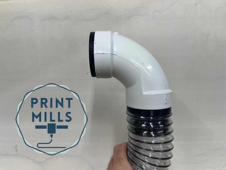 Dewalt Miter Saw 90 Degree Vacuum Adapters Transitions to 2 1/2 Soft