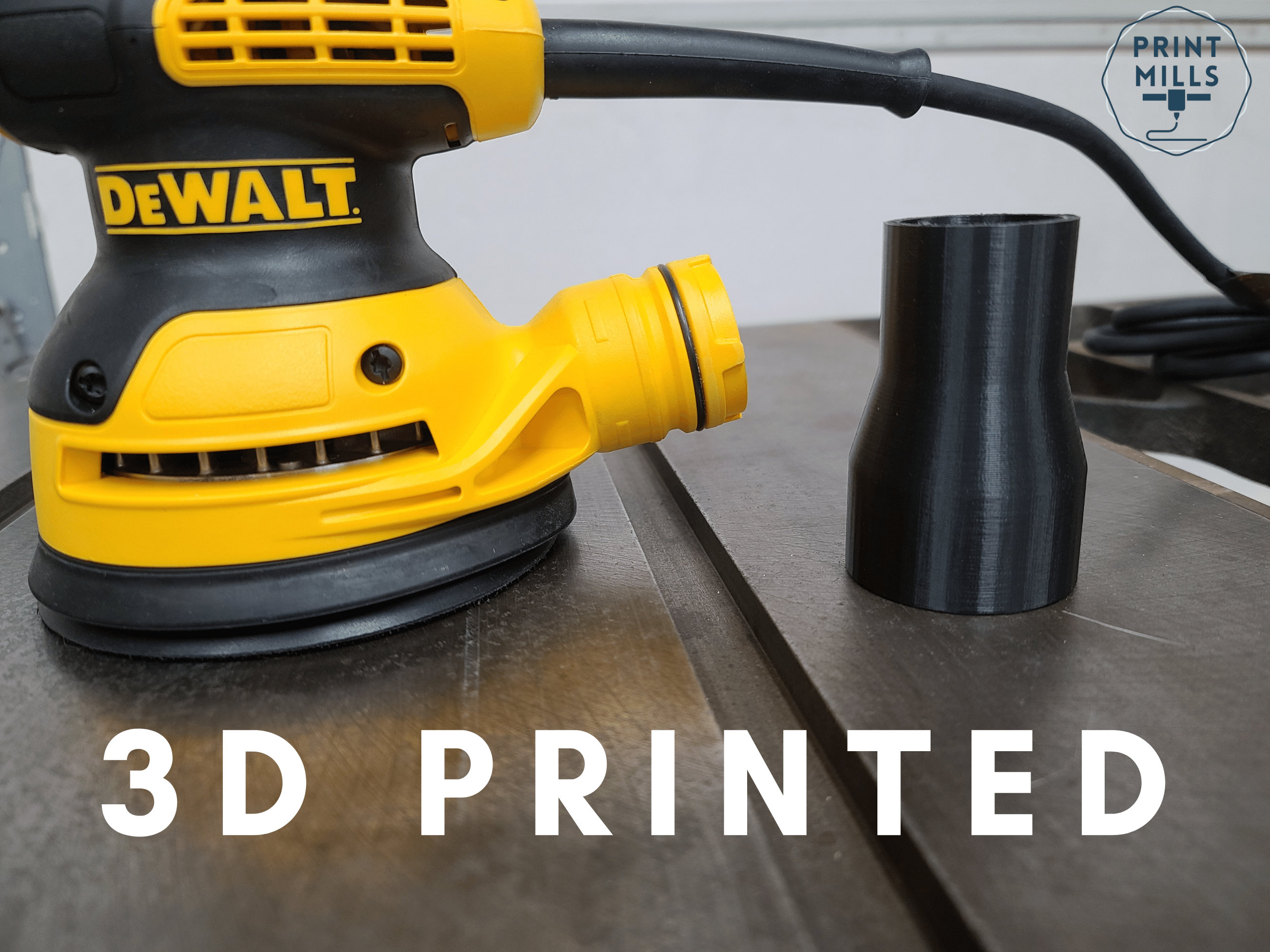 Dewalt Sander to 1 1/4 Shop Vacuum Hose Adapter Sanders DCW200 DCW210 DWE6411 DWE6420 DWE6421