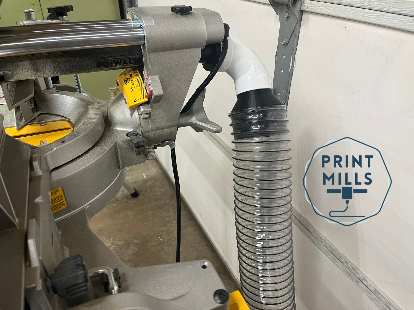 Dewalt Miter Saw 90 Degree Vacuum Adapters Transitions to 4 Soft