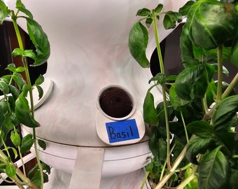 Etiquetas/marcadores para vasos de cultivo de lechuga (LG Farmstand)