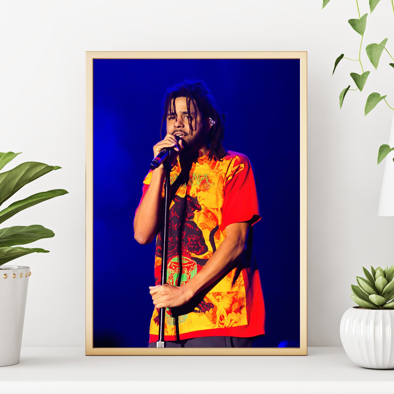 J.Cole Poster J.Cole Canvas Art J.Cole Custom Print Home Etsy