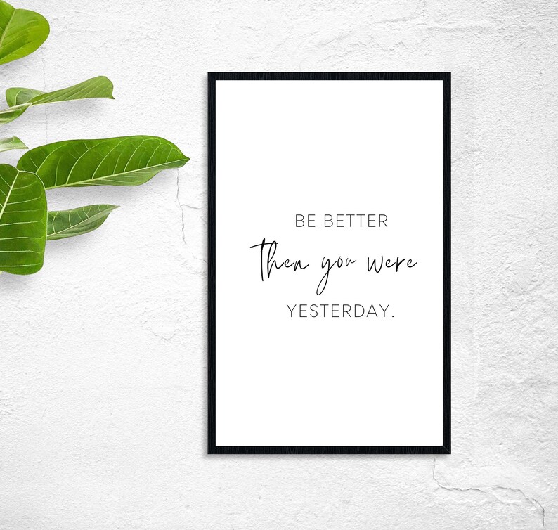 Wall Art Printable Home Décor Quote Poster Inspirational Etsy
