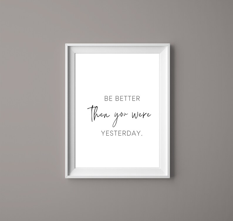 Wall Art Printable Home Décor Quote Poster Inspirational Etsy