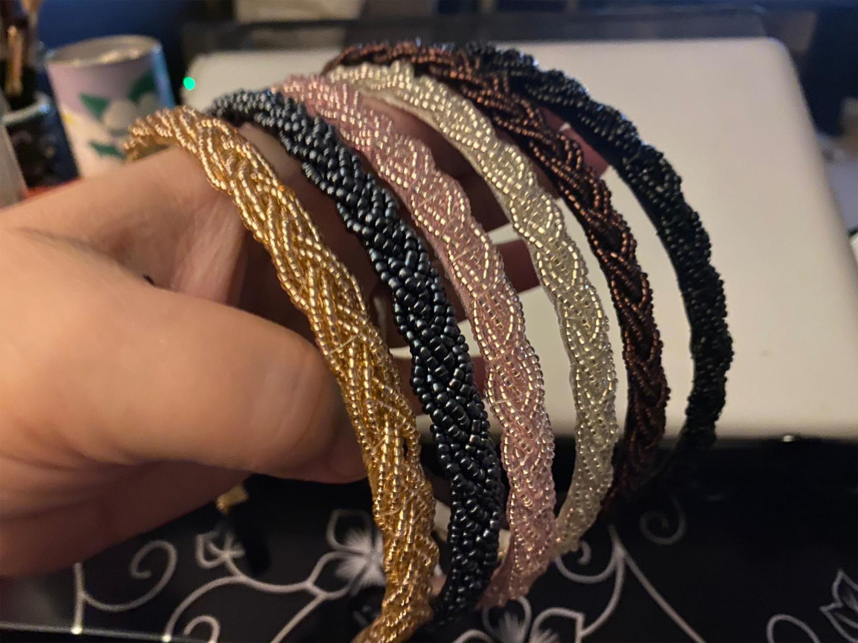 Beaded Hair Band Retro Bohemian Headband Sports Headband 6 Etsy