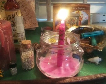 Wishkeeper Flame" — Dressed Manifestation Candle