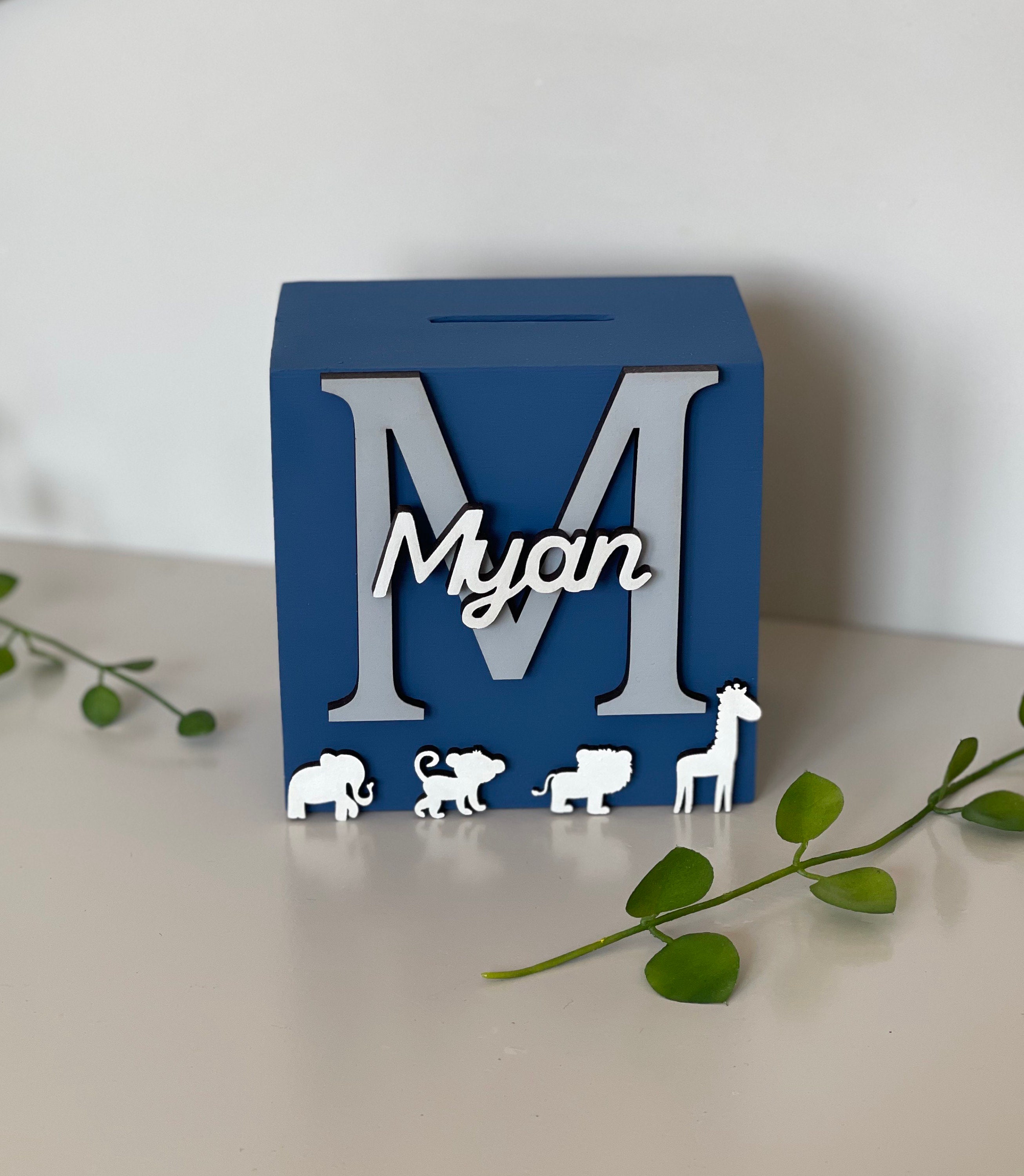 Personalised money box Etsy