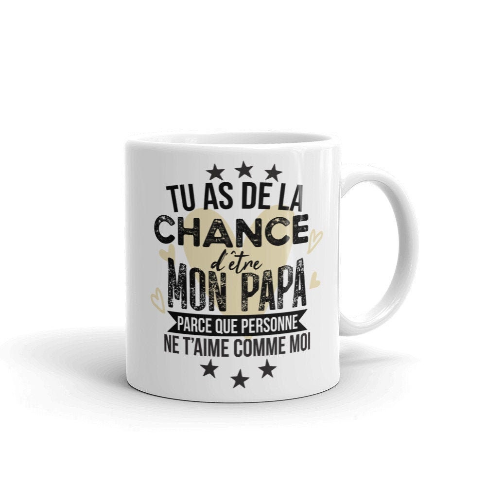 Papa Je T'aime Mug Personnalisé Pour Papou Idée Cadeau