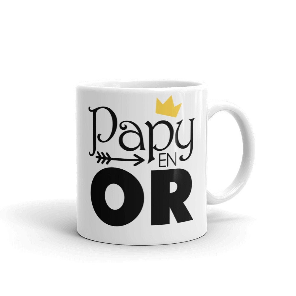 Papy en Or Mug Personnalisé Idée Cadeau Meilleur Grand Père Tasse