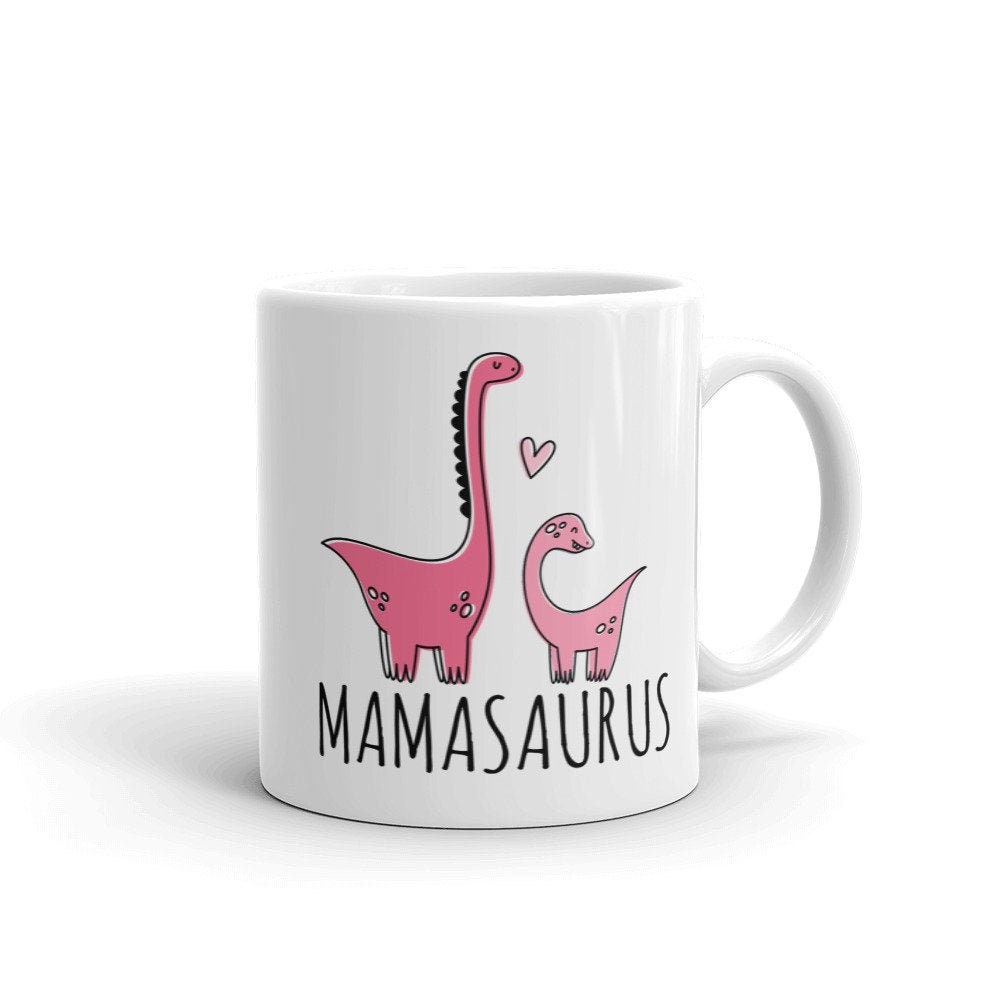 Mamasaurus - Mug Personnalisé Humour Maman Dinosaure Cadeau Fête Des Mères