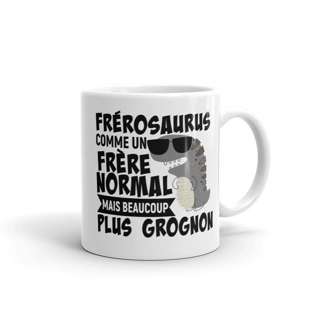 Mug Personnalisé Famille Cadeau Grand Frère Dinosaure Humour Frérosaurus