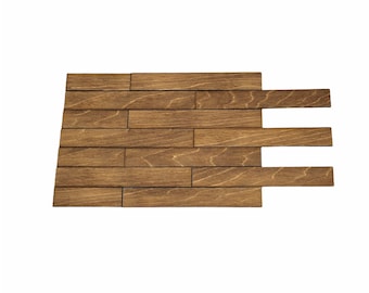 Dollhouse Hardwood Flooring/ Floor Boards for 1:24 Dollhouse - Puritan Pine/ Set of 100