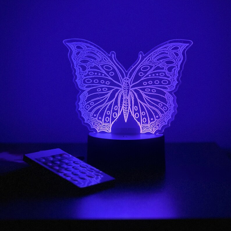 Butterfly Acrylic Night Light kids Nightlight butterfly LED Lamp Etsy Butterfly Acrylic Night Light kids Nightlight butterfly LED Lamp Etsy