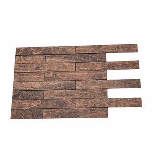 Dollhouse Hardwood Flooring/ Floor Boards for Dollhouse - Red Oak/ Set of 30