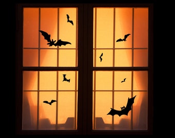 Reusable Halloween Window Clings - Bats