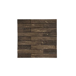 Dollhouse Deck Flooring/ Deck Boards for Dollhouse - Dark Walnut/ Set of 12