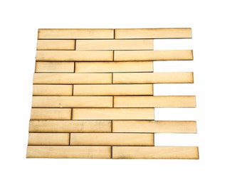 Dollhouse Hardwood Flooring/ Floor Boards for 1:24 Dollhouse - Unfinished / Set of 100